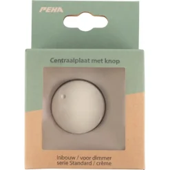 Peha Standard centraalplaat dimmer creme
