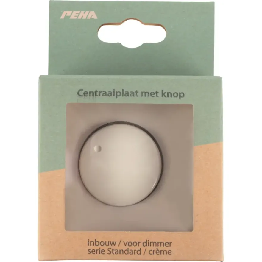 Peha Standard centraalplaat dimmer creme