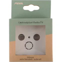 Peha Standard Centraalplaat Radio/TV wit