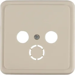 Peha Standard Centraalplaat Radio/TV crème