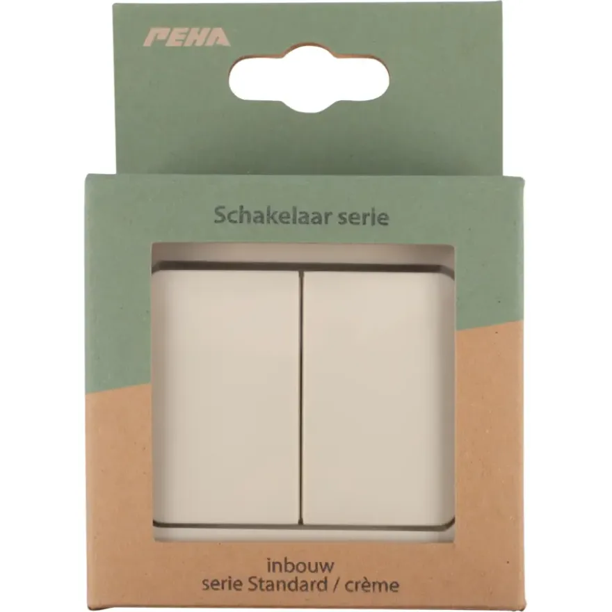 PEHA Standard serieschakelaar crème
