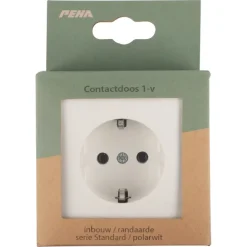 PEHA Standard stopcontact geaard wit