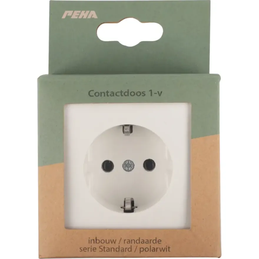 PEHA Standard stopcontact geaard wit