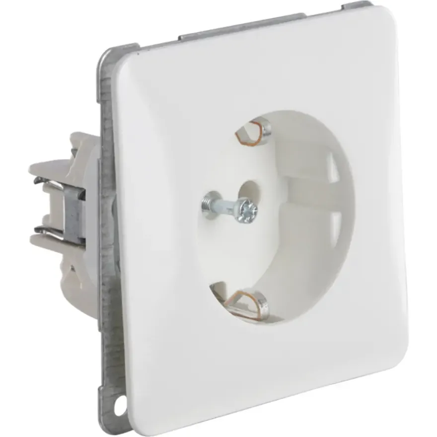 PEHA Standard stopcontact geaard wit