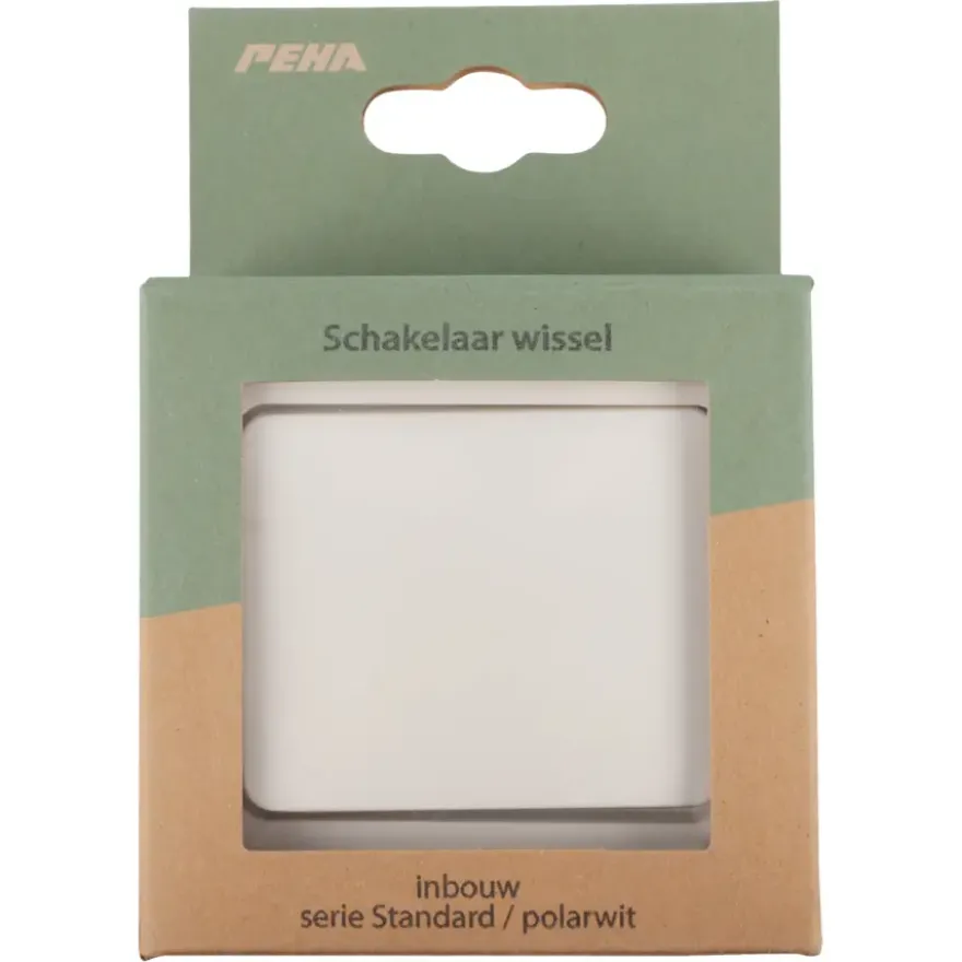PEHA Standard wisselschakelaar wit