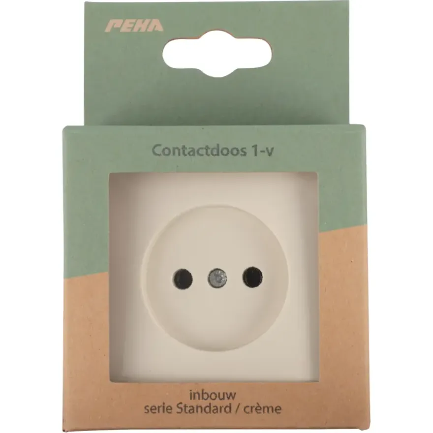 PEHA Stopcontact Standaard Crème