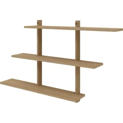 Pekodom wandplank triple naturel 80x16x63,5 cm