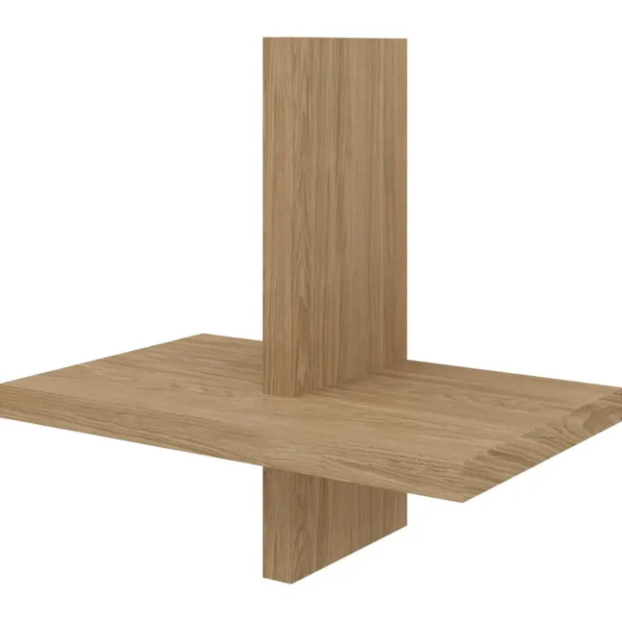 Pekoodm wandplank enkel naturel 23,5x15x23,5 cm