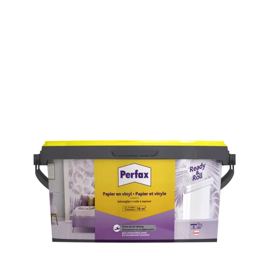 Perfax Ready & Roll behanglijm papier en vinyl 2,25 kg