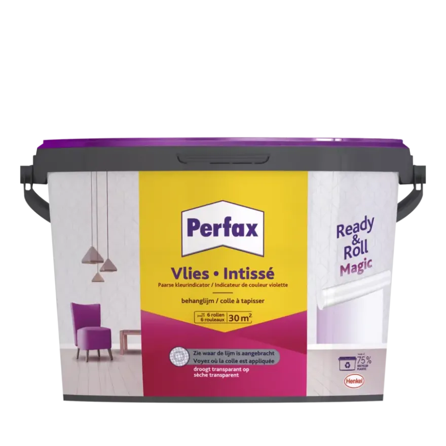 Perfax Ready & Roll Magic behanglijm vliesbehang 4,5 kg