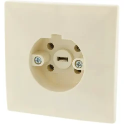 Perilex Wandcontactdoos tbv Inbouw Crème