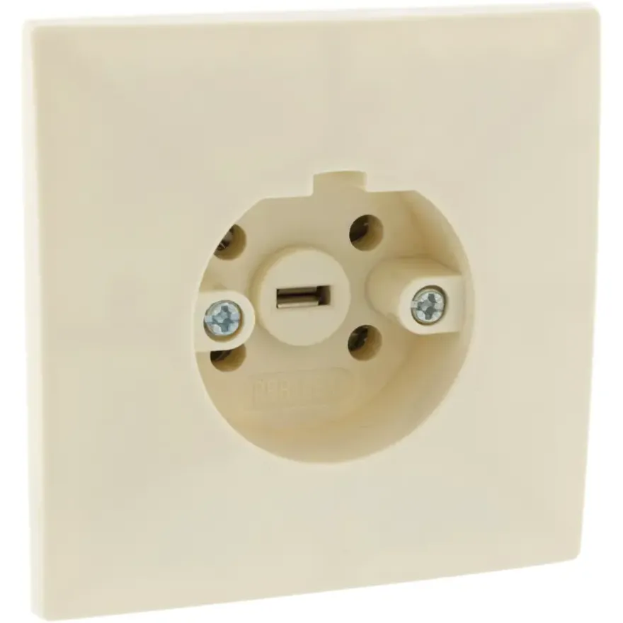 Perilex Wandcontactdoos tbv Inbouw Crème