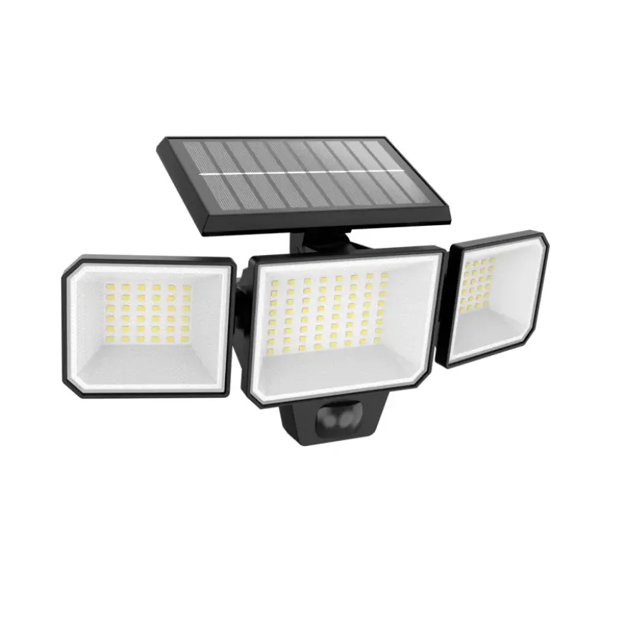 Philips solar breedstraler Nysil 9 W zwart met bewegingssensor
