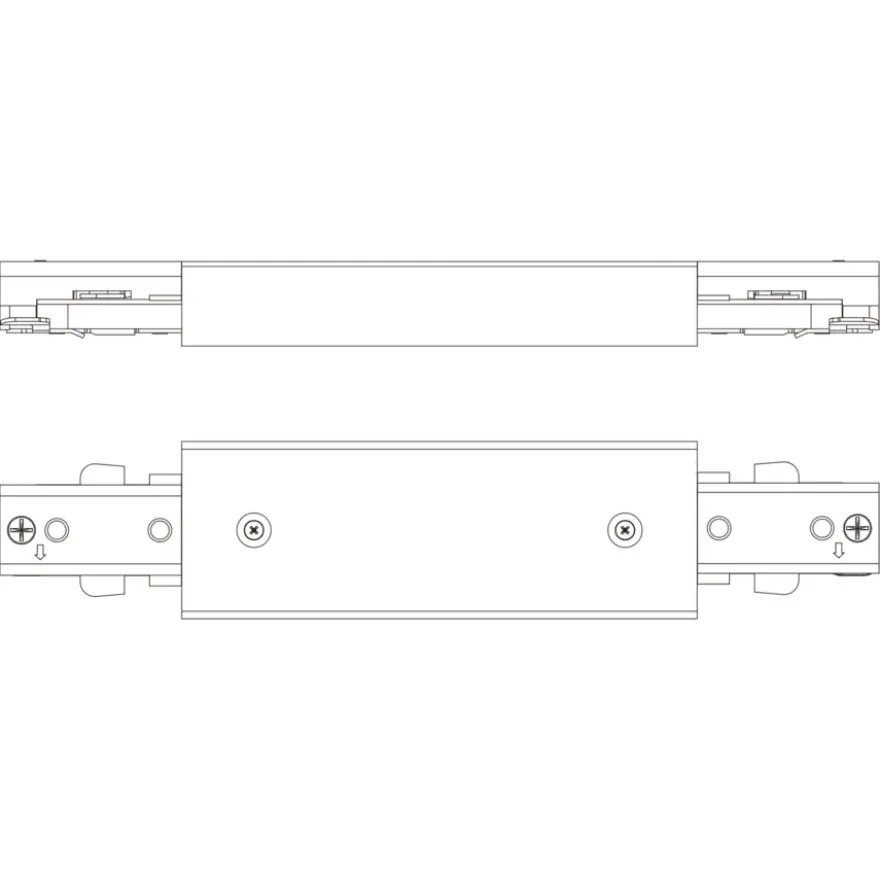 Philips EasyLink dubbelzijdige stroomaansluiting railverlichting wit
