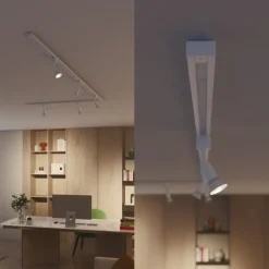 Philips EasyLink L-vormige connector linkse hoek railverlichting wit