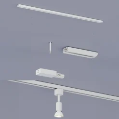 Philips EasyLink L-vormige connector linkse hoek railverlichting wit