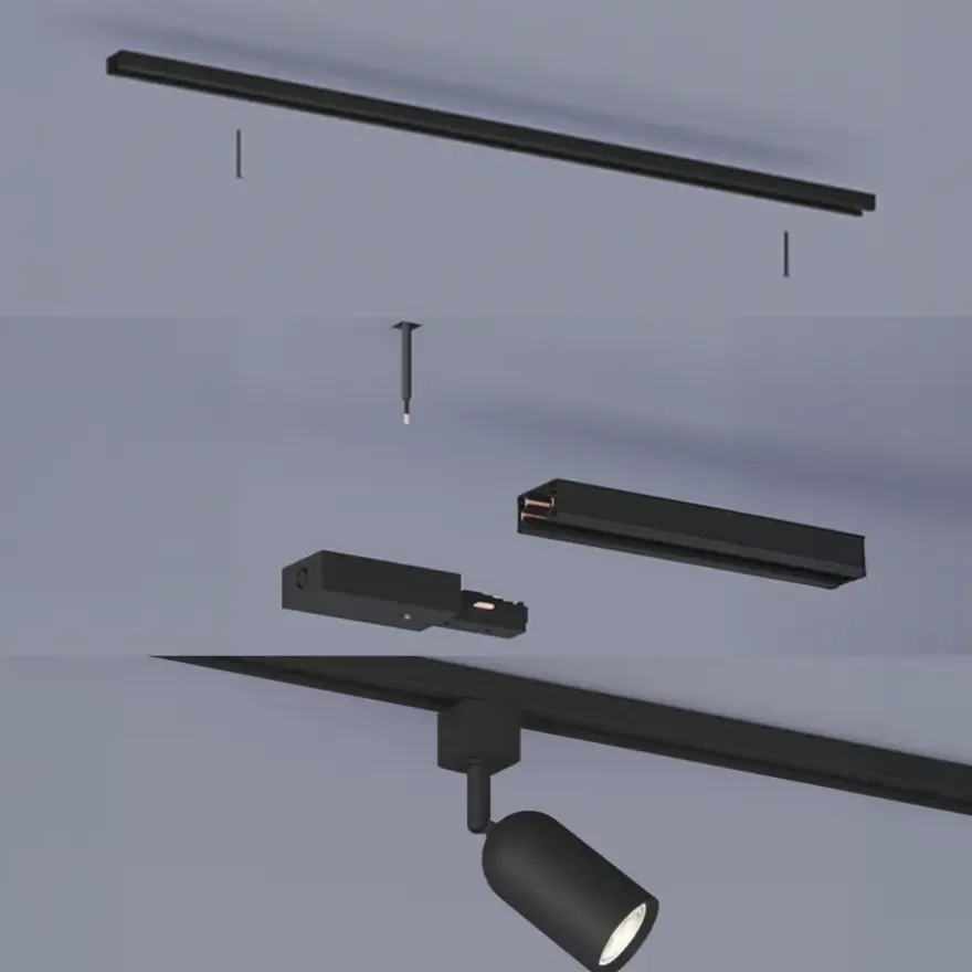 Philips EasyLink T-vormige connector railverlichting zwart
