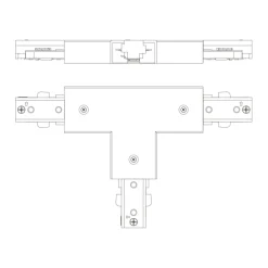 Philips EasyLink T-vormige connector railverlichting zwart
