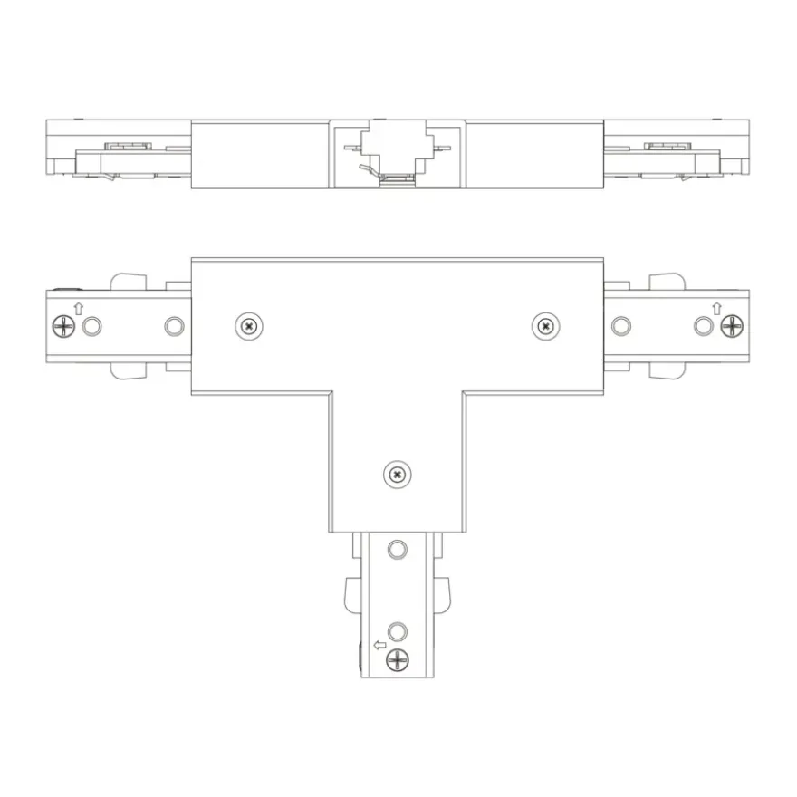 Philips EasyLink T-vormige connector railverlichting zwart