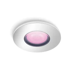 Philips Hue badkamerinbouwspot Xamento chroom - wit en gekleurd 6W - rond