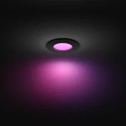 Philips Hue inbouwspot zwart Ø90mm