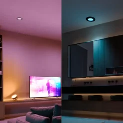 Philips Hue inbouwspot zwart Ø90mm