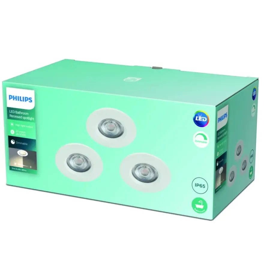 Philips inbouwspot Dive 3x5W White