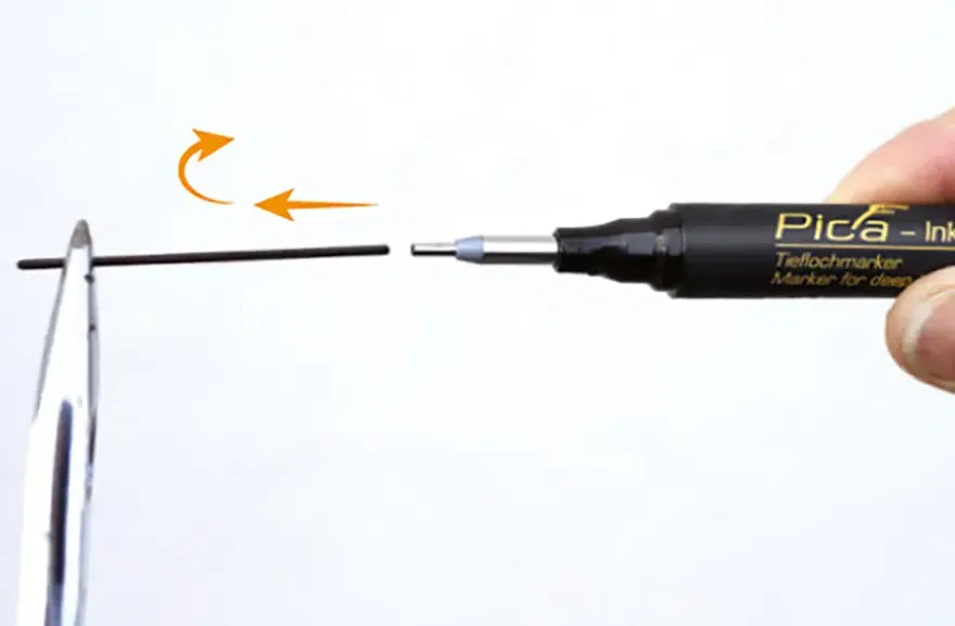 Pica markeerstift voor diepe gaten zwart 150/46