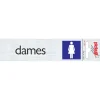 Pickup Alu deurbordje dames 165x44 mm