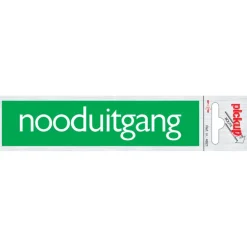 Pickup Alu deurbordje nooduitgang 165x44 mm