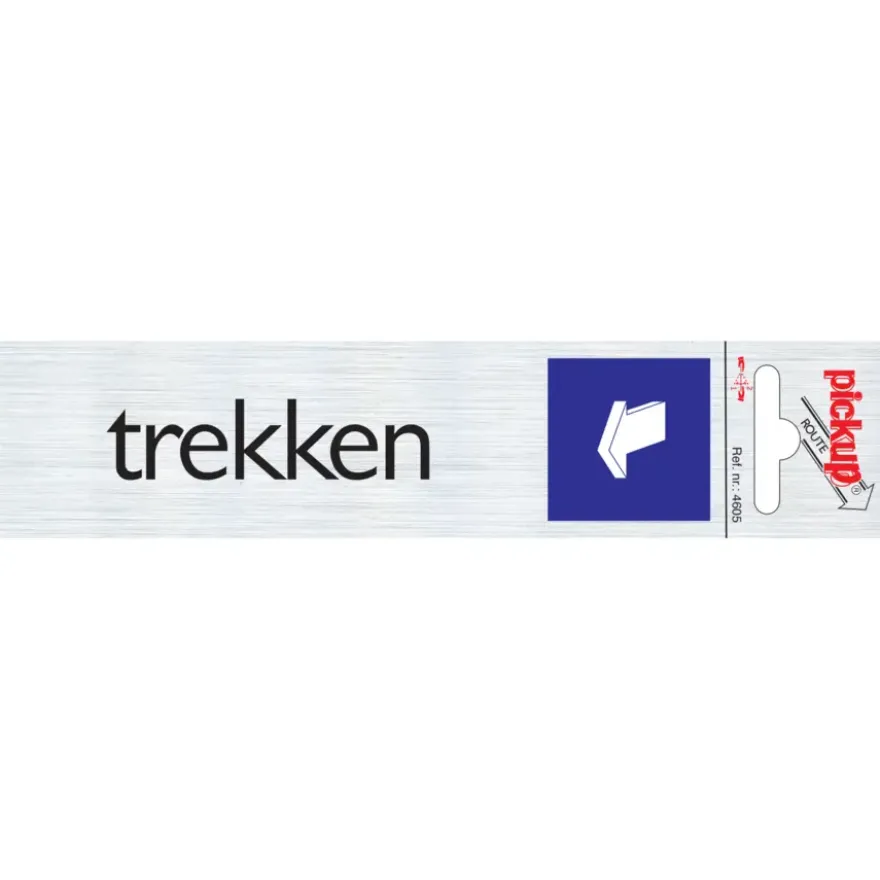 Pickup Alu deurbordje trekken liggend 165x44 mm