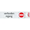 Pickup Alu deurbordje verboden ingang 165x44 mm