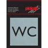 Pickup Alu Picto WC 8x8 cm