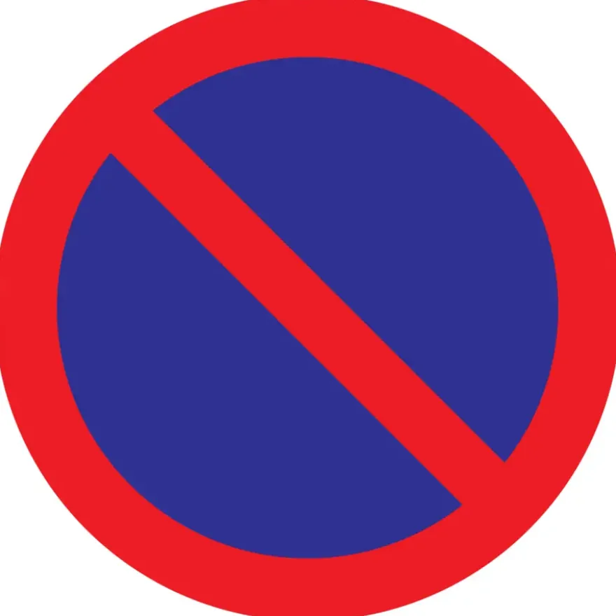Pickup bord parkeerverbod Ø 30 cm