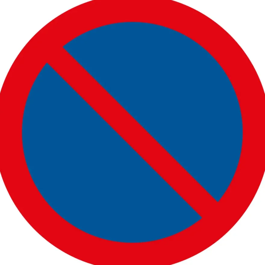 Pickup bord parkeerverbod Ø 30 cm