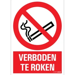 Pickup bord verboden te roken 23x33 cm