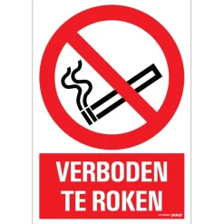 Pickup bord verboden te roken 23x33 cm