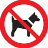 Pickup bord verboden voor honden Ø 18 cm