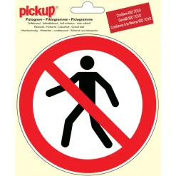 Pickup bord verboden voor voetgangers Ø 15 cm