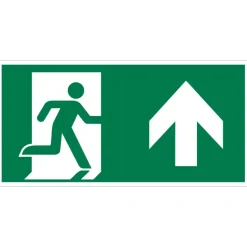 Pickup bord vluchtweg naar boven 15x30 cm