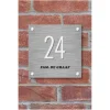 Pickup 3D Home plaat grijs acrylaat 3 mm 15 x 15 cm