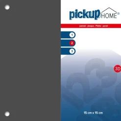 Pickup 3D Home plaat grijs acrylaat 3 mm 15 x 15 cm