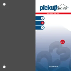 Pickup 3D Home plaat grijs acrylaat 3 mm 20 x 20 cm