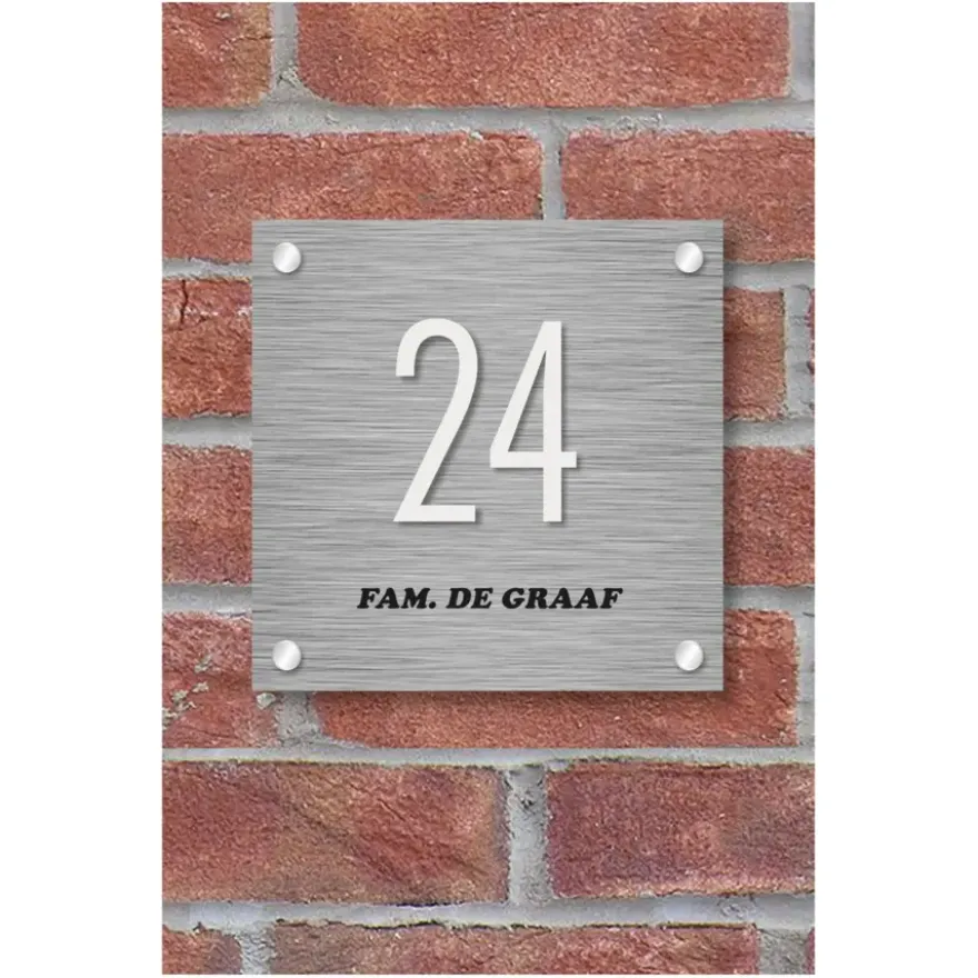 Pickup 3D Home plaat wit acrylaat 3 mm 15 x 15 cm