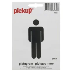 Pickup pictogram Heren 10x10 cm