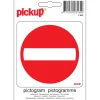 Pickup pictogram verboden toegang 10x10 cm