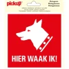 Pickup pictogram 15x15 cm hier waak ik !