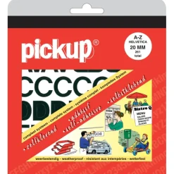Pickup plakletter A-Z zwart 20 mm