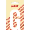 Pickup plakletter G wit mat 90 mm