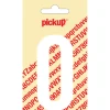 Pickup plakletter O wit mat 90 mm